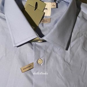 Men's Standard Fit Long Sleeve Button-Down Shirt - Goodfellow & Co Spring Blue L